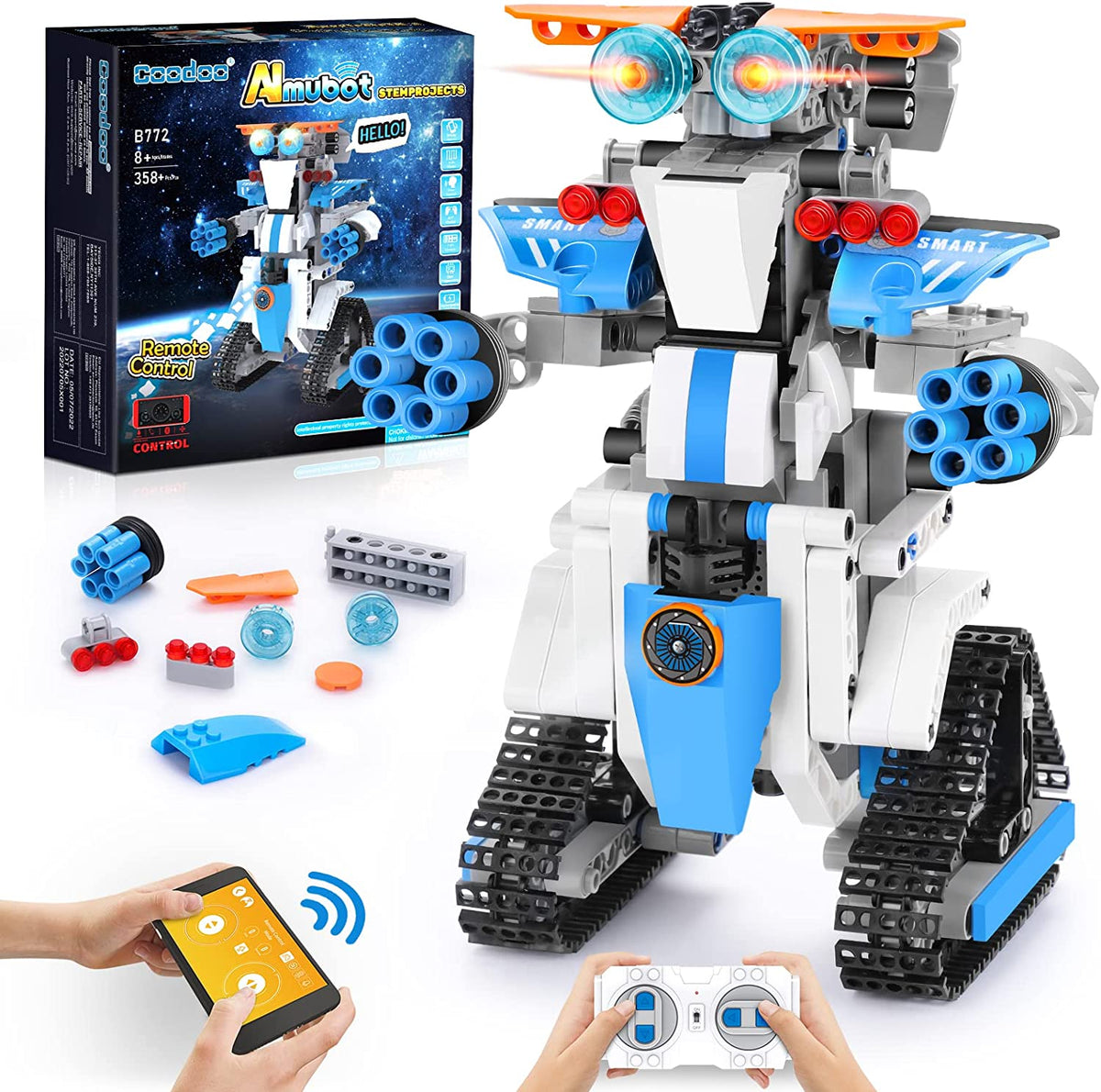 STEM Building Blocks Remote Control Robot for Kids- Engineering