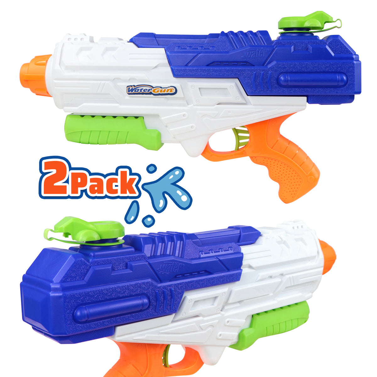 Conjunto water blaster kids toy guns of different design, handguns