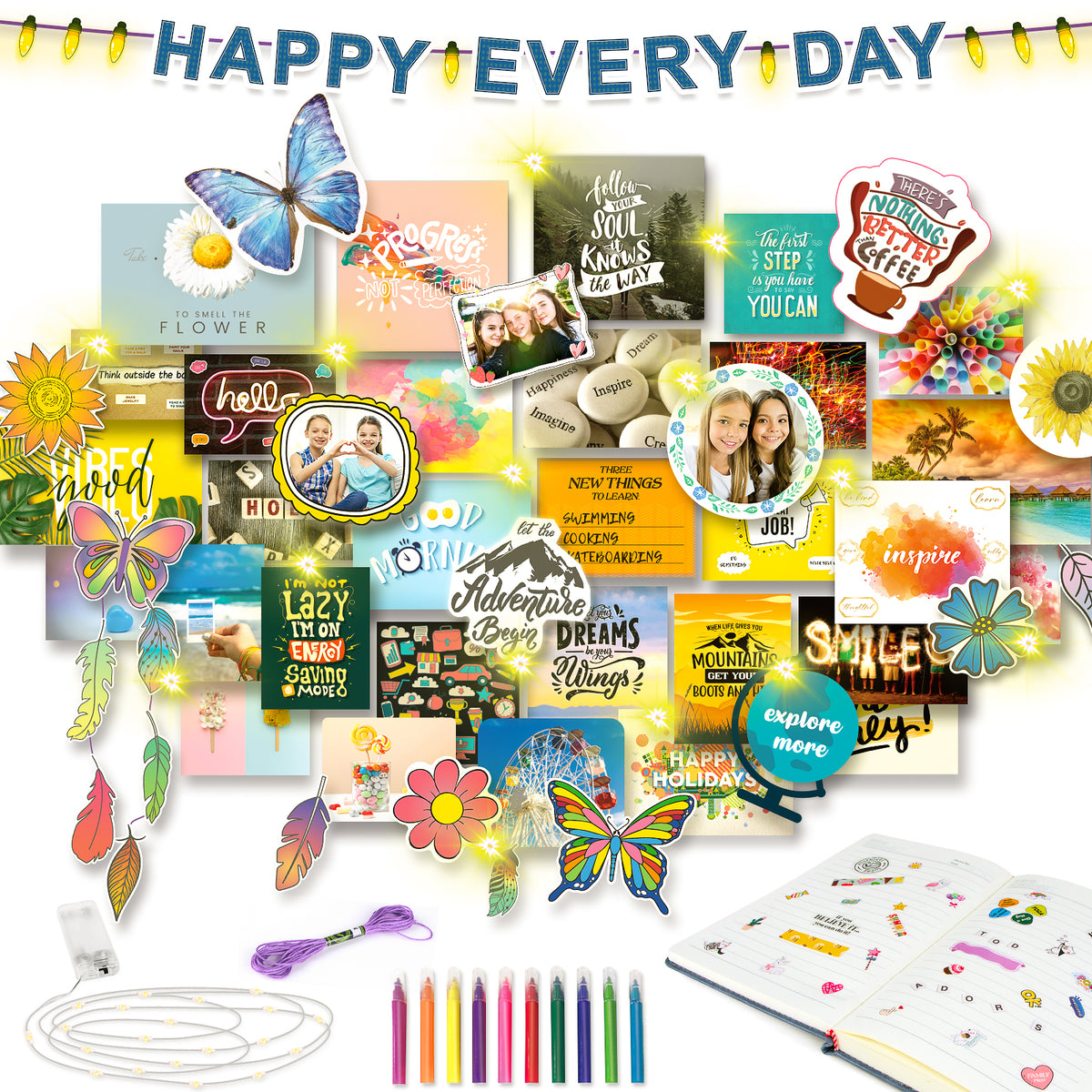 DIY Wall Collage Kit for Teen Girls - 10 11 12 13 14