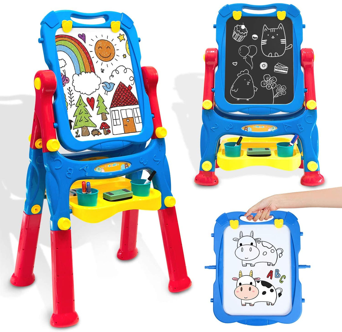 Children Educational Doodle Easel Toy Kids Tablets Painting Erasable  Writing and Magnetic Drawing Board with Pen and Stamps - China Magnetic  Drawing Board and Kids Drawing Board price