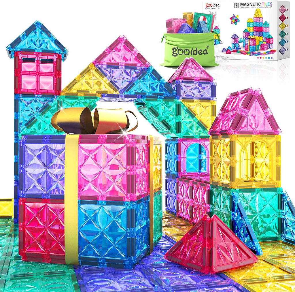 Gooidea Magnetic Tiles Kids Toddlers Montessori Toys 36 Pieces