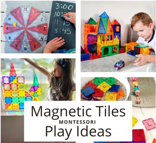 5+ Magnetic Tiles Creative Play Ideas