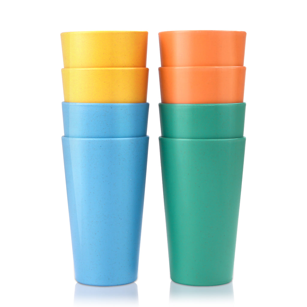 Wotolit Wheat Straw Cups Plastic Cups Unbreakable Drinking Cup