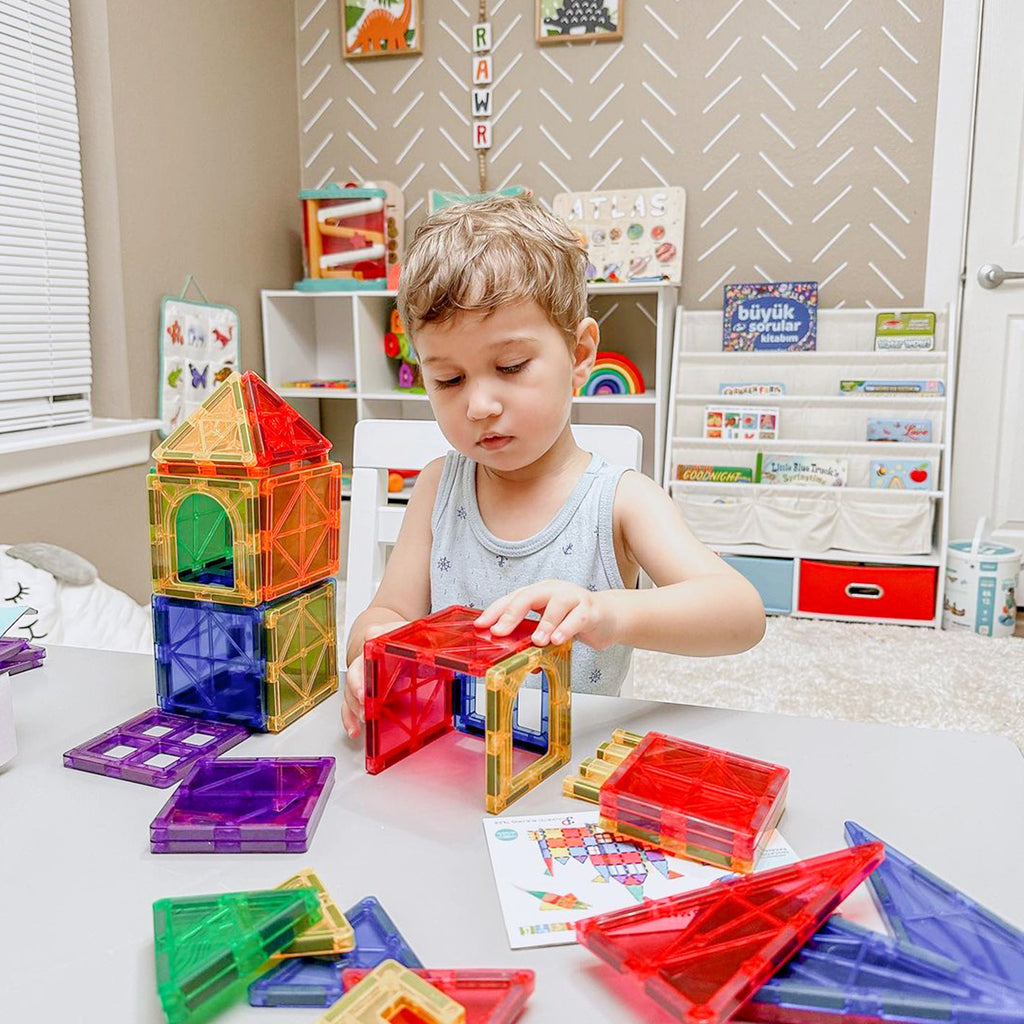 Kids Toys Magnetic Tiles Starter Set, Magnetic Blocks for Toddlers