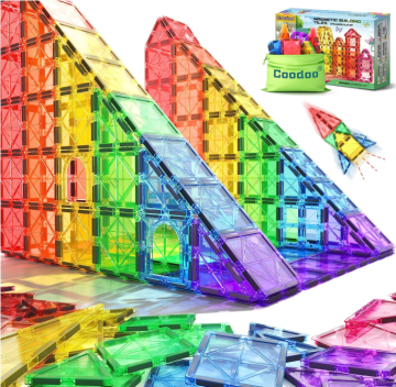 Kids Toys Magnetic Tiles Starter Set, Magnetic Blocks for Toddlers Magnet  Building Toys Preschool Montessori Learning Games for 3+ Year Old Boys