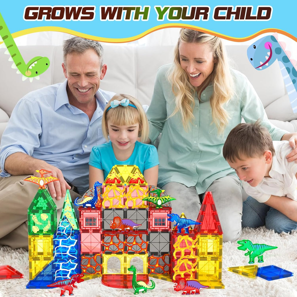 Magworld® 102PCS Dinosaur Toys Magnetic Tiles with 8 Dinosaurs - Juras –  Soyeeglobal, image size:1024x1024
