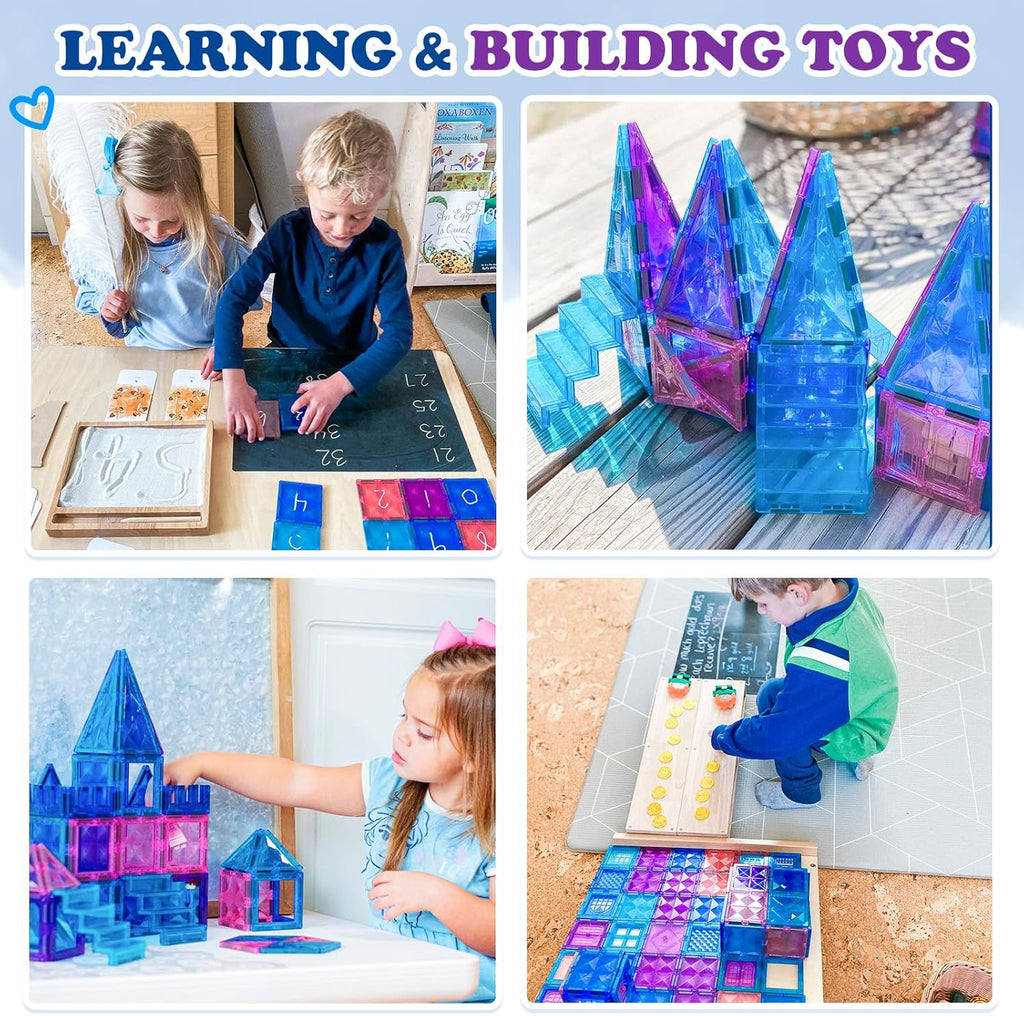 Diamond Magnetic Building Blocks Princess Toys for 3-8 Year Old