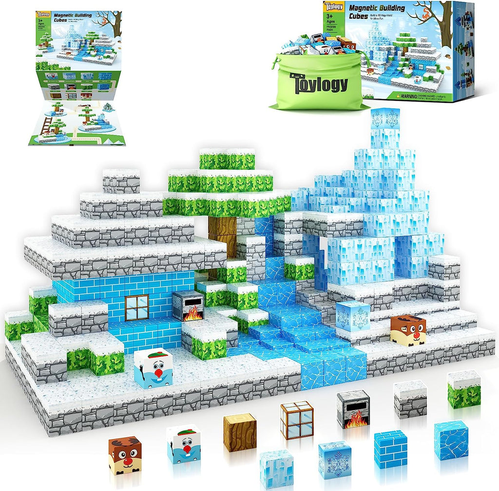 Magnetic Blocks-Build Mine Magnet World Set Frozen Toys