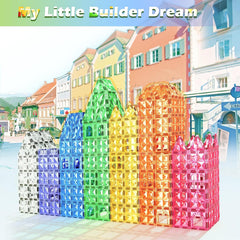 Kids Toys Magnetic Tiles Toys for 3 Year Old Boys Girls STEM Learning Toy Magnetic Building Blocks Toys for Boys & Girls Ages 3-5 4-8 Birthday Kids Gifts
