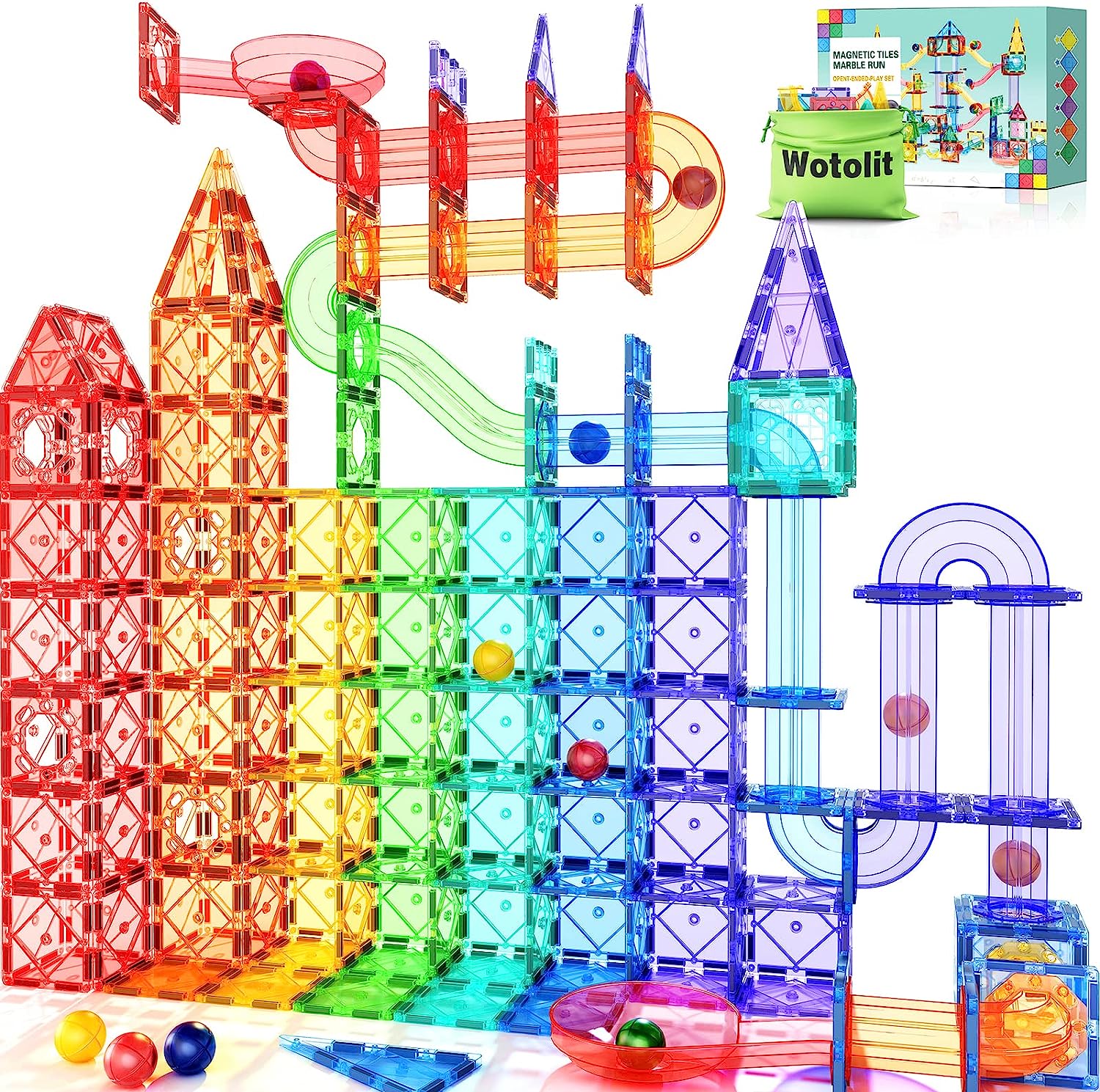 148 PCS Marble Run Tiles Soyeeglobal