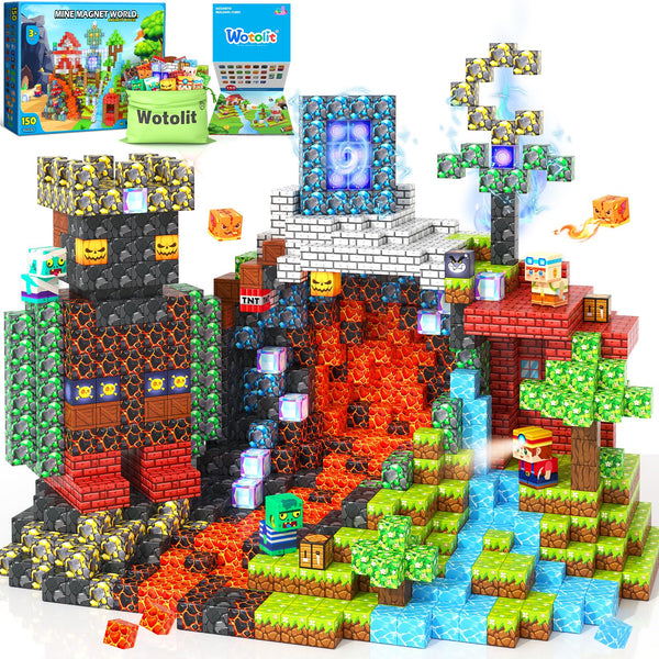 Magnetic Blocks Portal Building Blocks Cube Explorer, Magnet Toys for Toddlers 1-3, Magnetic Educational Toys, Birthday Gifts for Boys Girls Age 3-5, 6-8, Classroom Must Have