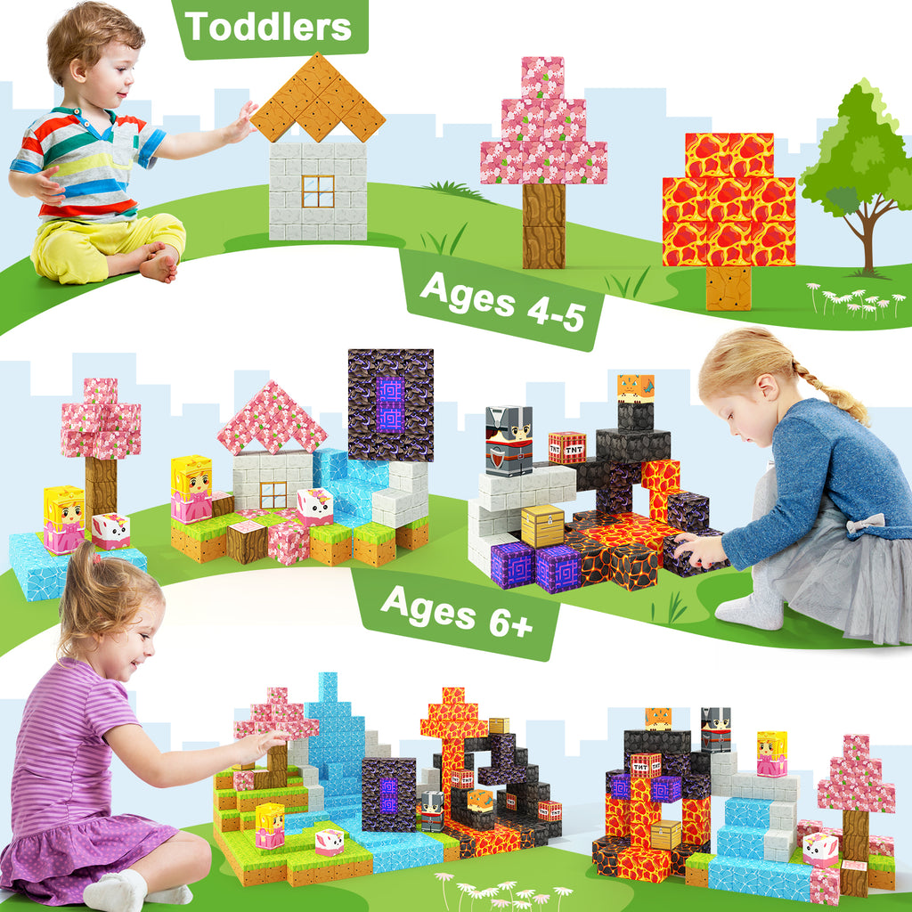 4 retailer sets Magnetic Blocks for Toddlers Toys, and other 4 items bundle deal