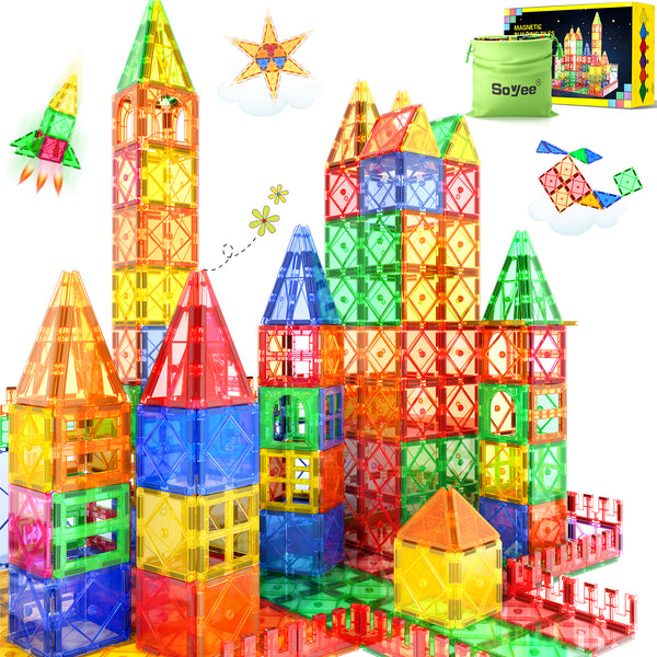 Magnet Toys for 3 Year Old Boys and Girls Magnetic Blocks Building Tiles STEM Learning Toys Montessori Toys for Toddlers Kids