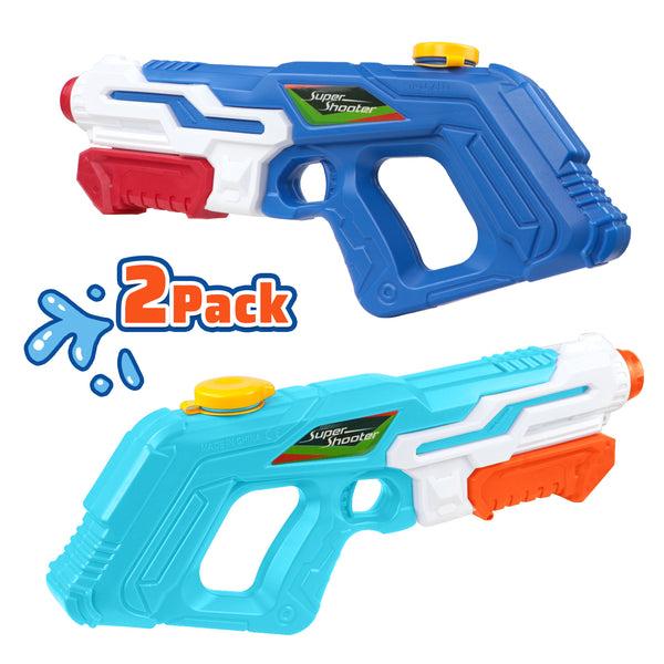 2 Pack Water Gun Pool Toys for Kids Squirt Guns Kids Toys Water Blaster for Adults Boys Girls Summer Swimming Pool Toys Beach Party Backyard Outdoor Water Games
