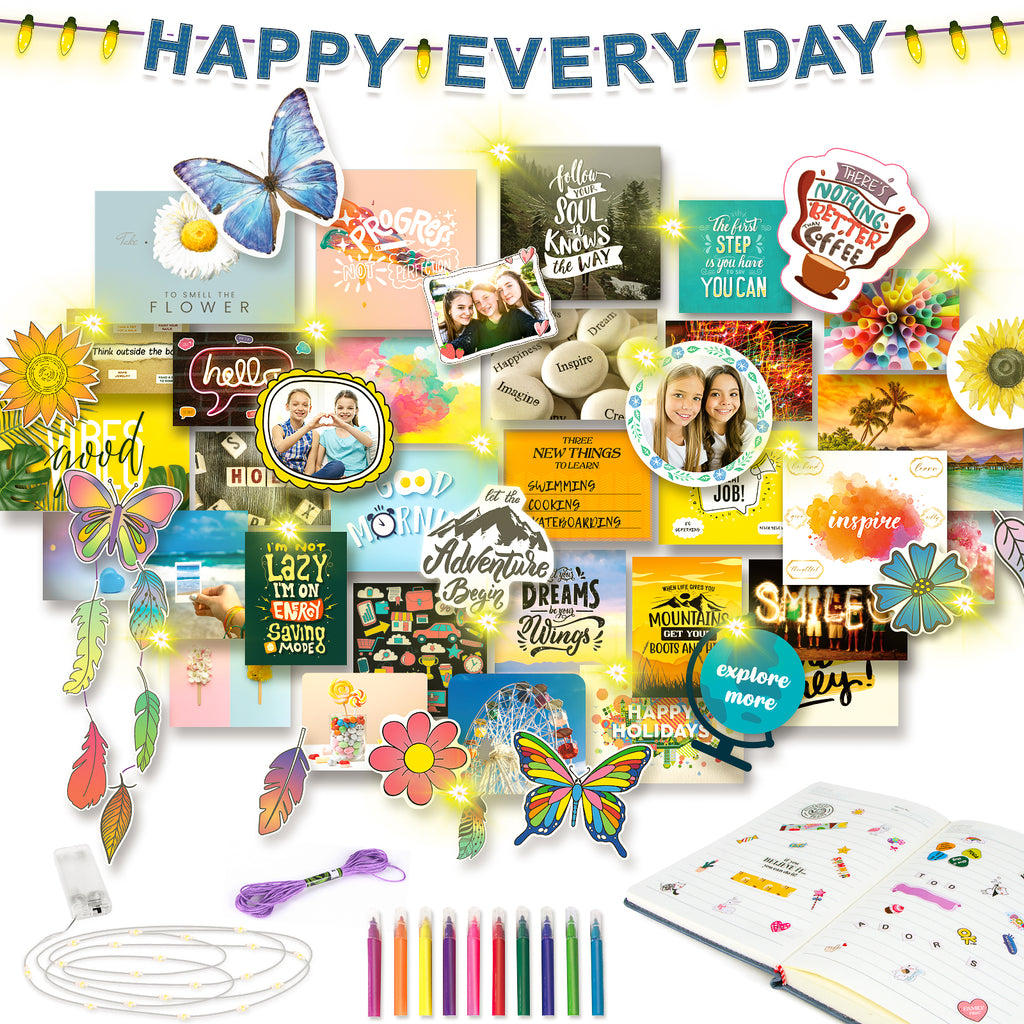Aesthetic Room Décor for Teen Girls DIY Wall Collage Kit Arts and Craf –  Soyeeglobal
