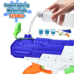 Conjunto water blaster kids toy guns of different design, handguns