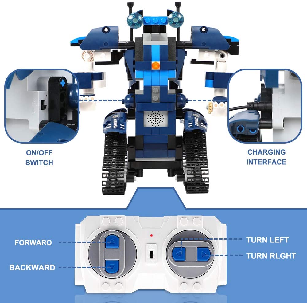 STEM Projects for Kids Ages 8-12, Remote & APP Controlled Robot Building  Kit Birthday Gifts Toys for 8 9 10 12-15 Years Old Teen Boys Girls(468