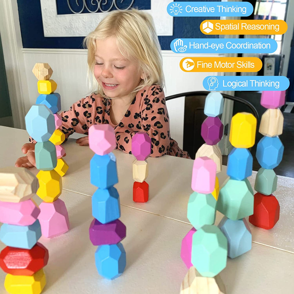 IGIVI Montessori Toys for 1 2 3 Year Old Boys Girls, 42PCS Wooden Sort –  Soyeeglobal