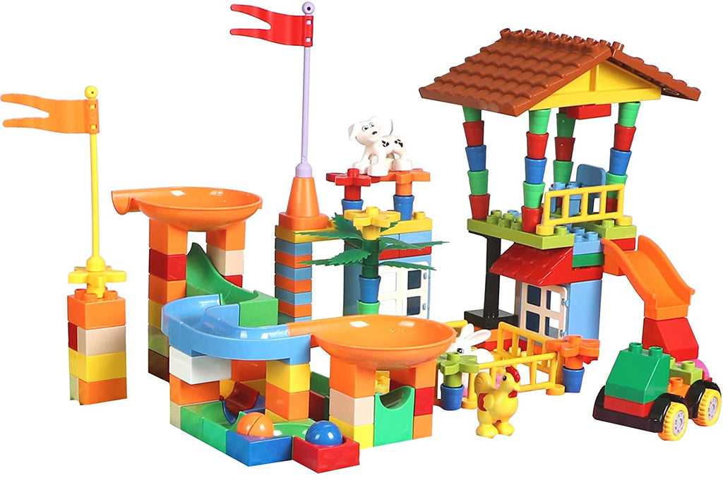 Coodoo 230-Pieces Big Building Blocks Classic Bricks Multi Colors | Large Building Bricks STEM Toy for All Ages Compatible with Major Brands