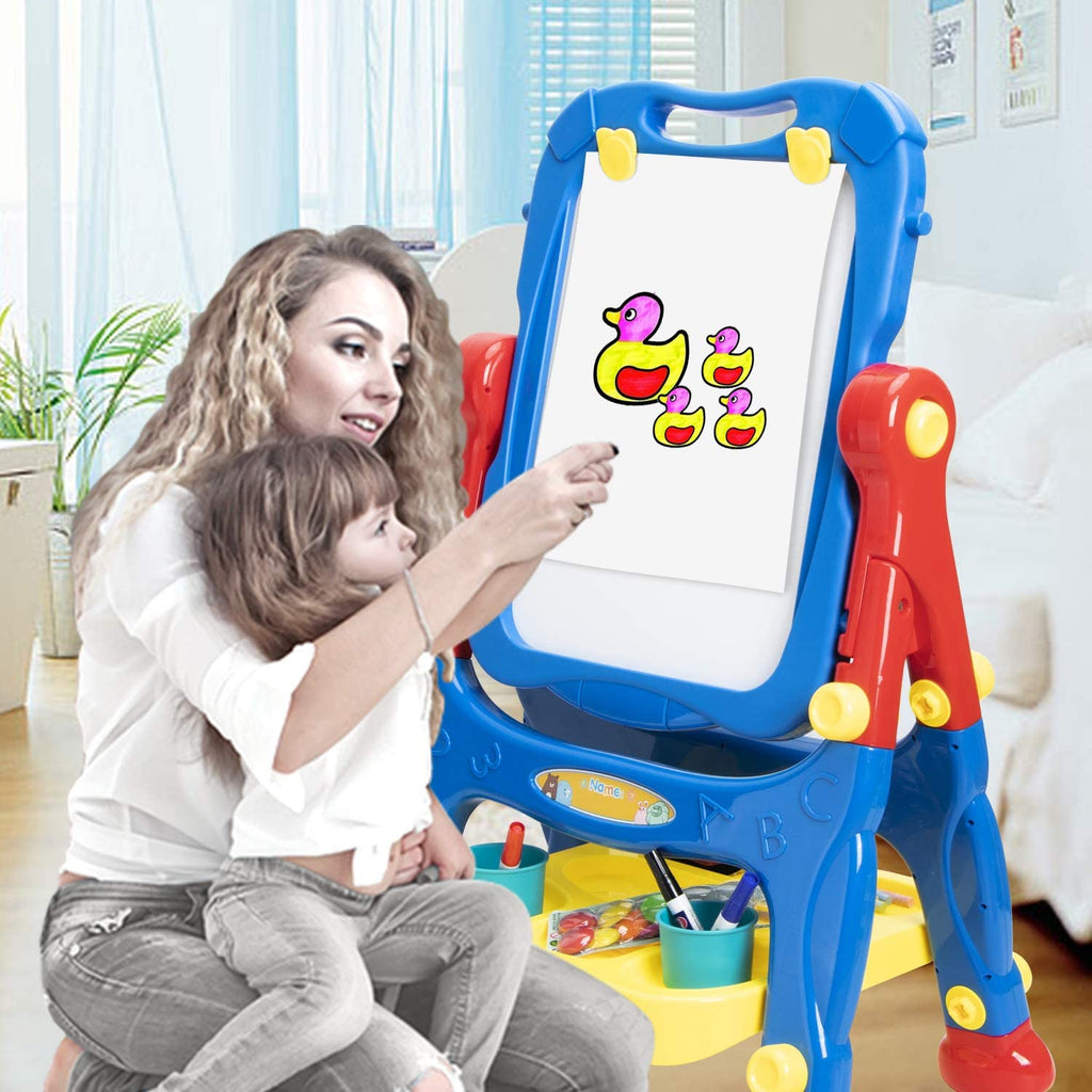 Easel for Kids Toddler Easel Dry Erase Board and Chalkboard Double