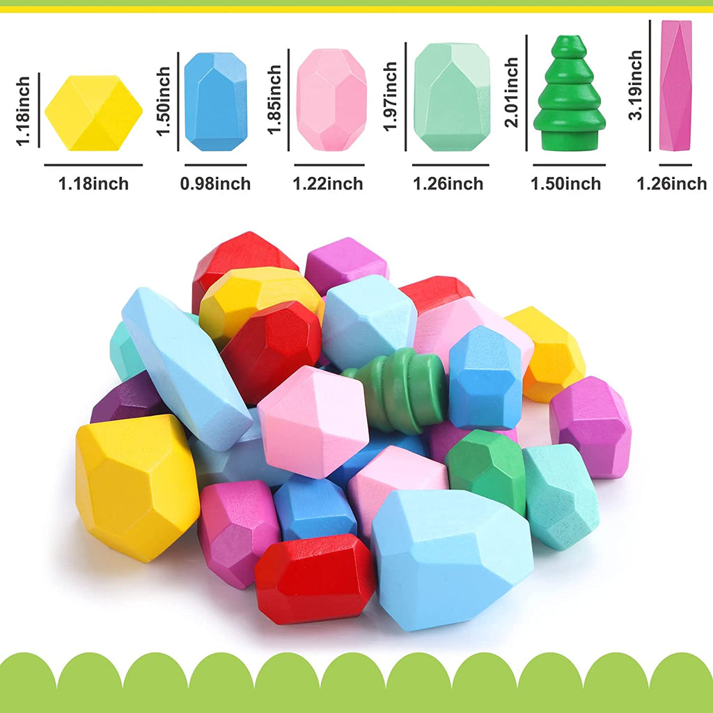 Kidiyee Montessori Toys for 1 2 3 4 5 Year Old Girls and Boys, Wooden ...