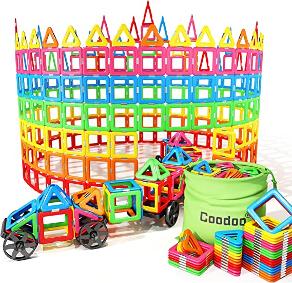 Coodoo Magnetic Tiles with 2 Cars Magnetic Toys for 3 4 5 6 7 8+ Year –  Soyeeglobal