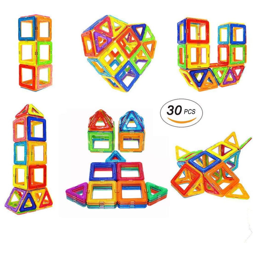Magnetic Blocks STEM Educational Toys - 30pcs Starter Set